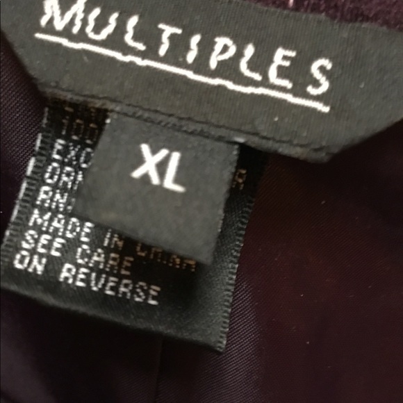 Elegant purple structured jacket - Picture 4 of 7